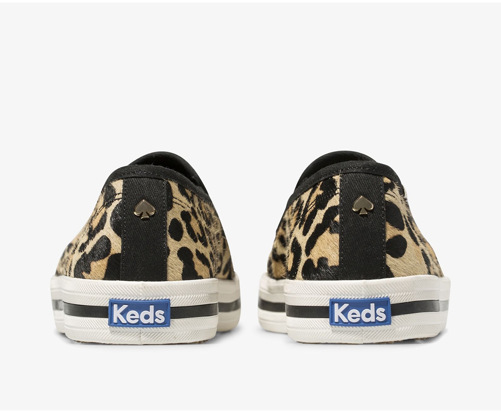 Keds Slip Ons Damen Leopard - Kate Spade New York Calf Hair Slip On - KIV-834197